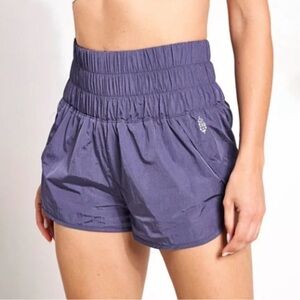 Free People Movement The Way home lined shorts, Dusty Purple, sz S